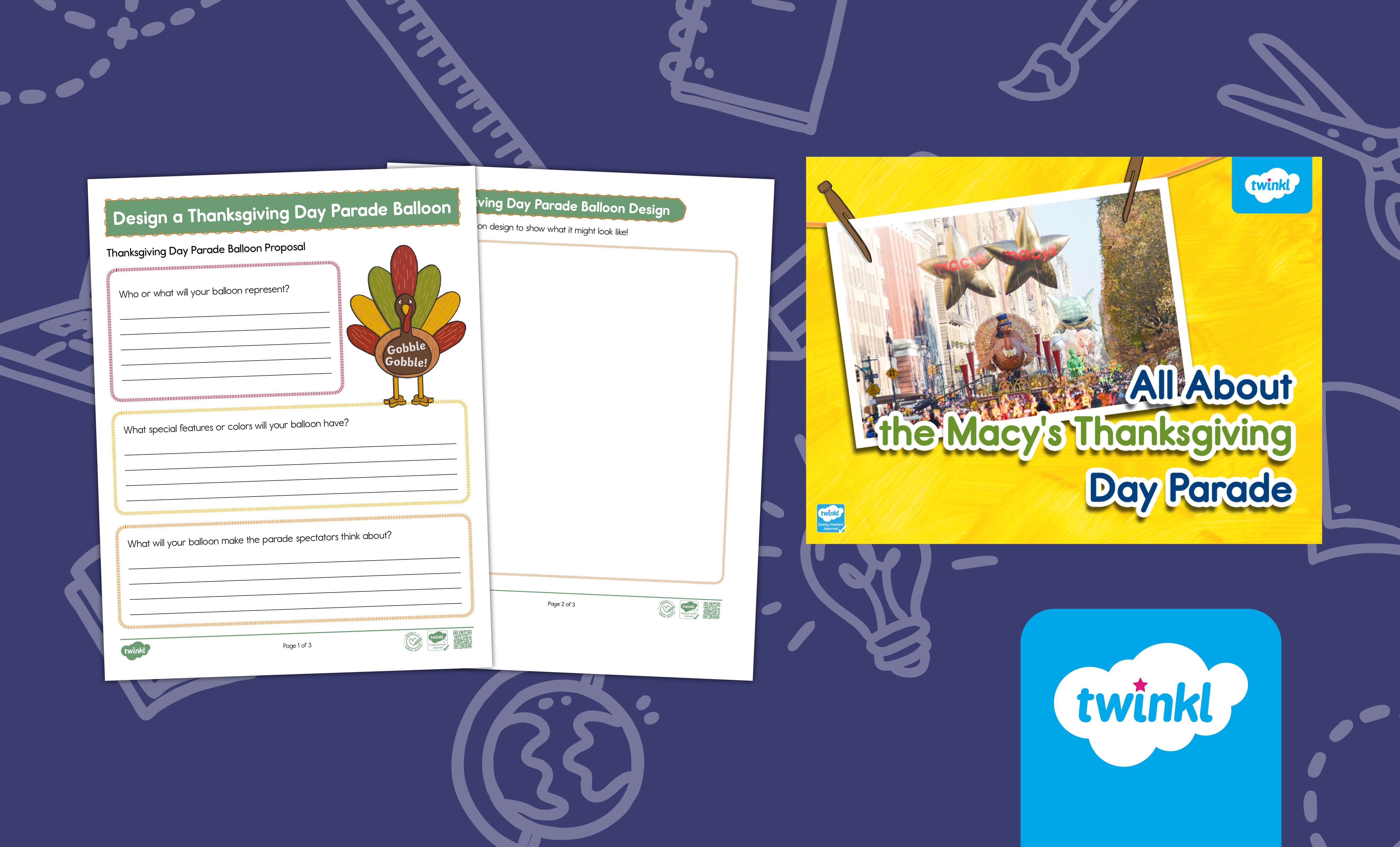 Macy's Thanksgiving Day Parade Lesson for K-2nd Grade