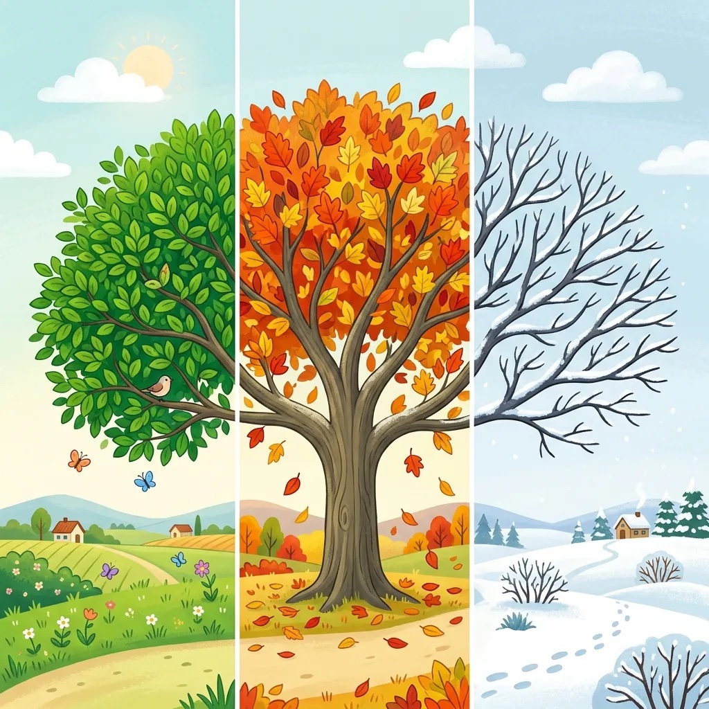 How Trees Change Through the Seasons: Grade 2 Science Reading