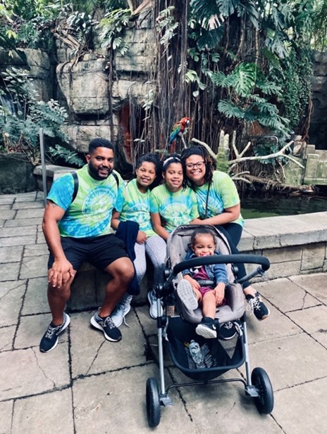 danielle troullier with her family